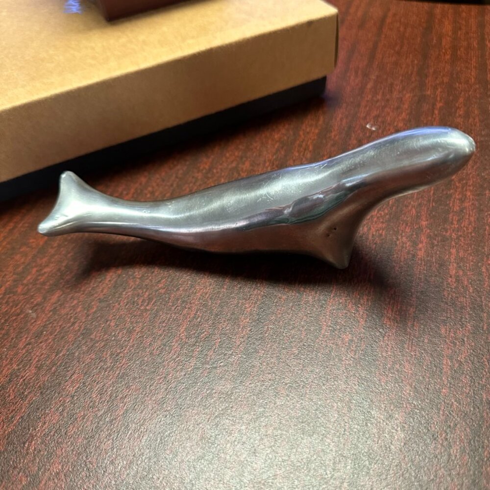 Signed Hoselton Seal Sculpture 7 inch Aluminum Sea Life